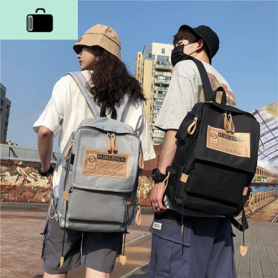 双肩包男韩版原宿ulzzang时尚潮流初中生高中大学生书包女ins背包NEW LAKE