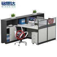 铭思达屏风工位1.72米对坐双人含柜套