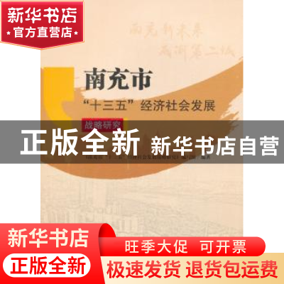 正版 南充市十三五经济社会发展战略研究 《南充市“十三五”经济