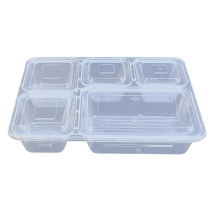 悦辉聚 一次性饭盒 五格 个