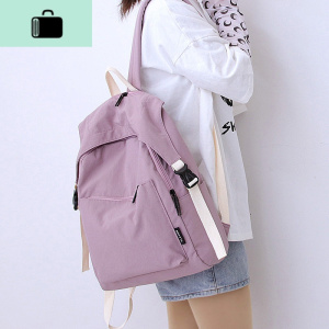 牛津布双肩包大容量大学生书包女韩版高中原宿ulzzang百搭初中生NEW LAKE