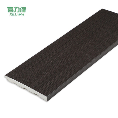 喜力健 PVC实心踢脚线 长3M*高10CM*厚10MM-深木纹 根
