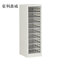 豪利鑫威文件柜抽屉式票据多层分类箱档案柜合同资料架烘焙收纳样品柜单列9抽柜加厚款