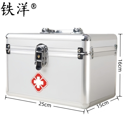 铁洋 铝合金医药箱急救箱(空箱) 10寸 个