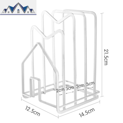 厨房多功能砧板锅盖收纳架菜板架家用免打孔放菜板置物架 三维工匠