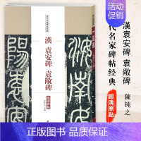 [正版]满2件减2元汉袁安碑袁敞碑历代名家碑帖原贴陈钝之主编繁体旁注 东汉篆书毛笔书法学生临摹练习字帖古帖碑帖拓本鉴赏中