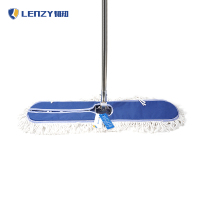 韧知 拖把 平板尘推 蓝色不锈钢夹扣款 110cm 把