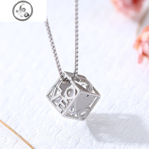 项链女锁骨链925银吊坠网红小饰品韩版简约学生森系小众设计首饰 JiMi