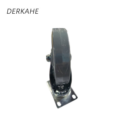 DERKAHE 中型手推车聚氨酯轮 φ75×32(3寸) 万向刹车款 个