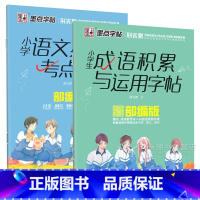 [全2册]成语积累+必备考点 [正版]字帖 小学生成语大全字帖 荆霄鹏楷书四字成语积累与运用 三四年级六硬笔书法临摹慕幕