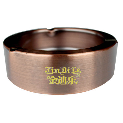 金迪乐不锈钢圆形烟碟烟盅加厚烟灰缸