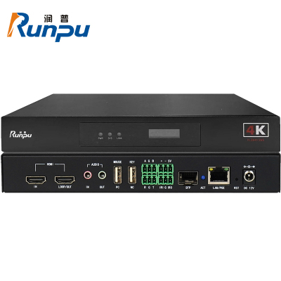 润普Runpu 分布式KVM坐席管理系统可视化矩阵HDMI拼控一体中控编解码4K30输入节点RP-FBS4K-30R