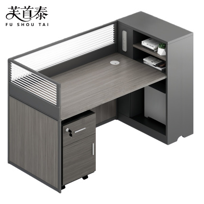 芙首泰办公桌单人位含柜150*60*110cm张