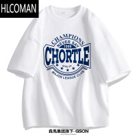 HLCOMAN7A夏季男女短袖T恤印花潮流百搭宽松半袖上衣打底衫