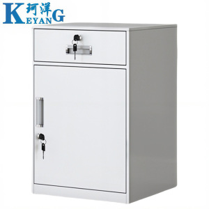 珂洋 钢制床头柜 44cm(白色) 台