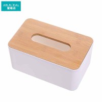 爱路达 收纳盒竹盖纸巾盒抽纸盒大号L-23*13*10cm/个