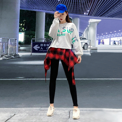 珂卡慕(KEKAMU)曳步套装儿童元旦嘻哈街舞套装韩版宽松女成人曳步舞衣服潮流爵士舞演出服