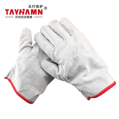 太行优护 帆布手套 全衬24线原条红边 TS0705 双