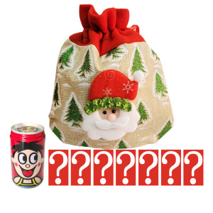 旺旺圣诞节元旦礼物袋装旺仔牛奶145ml原味1罐+随机7份休闲零食品