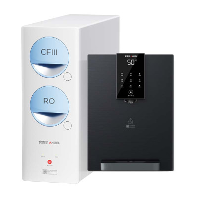 安吉尔净水器家用直饮机 RO反渗透膜净饮机天池玉龙max1200G+Y3611管线机