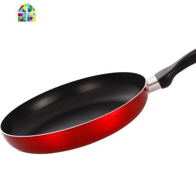 平底锅不粘锅无油烟锅迷你煎锅电磁炉适用 FENGHOU 26CM平底煎锅(无盖)红/香槟随机