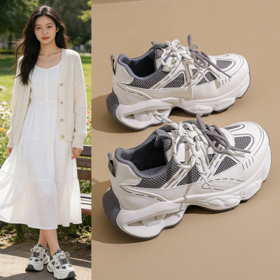 ins韩版新款老爹鞋女2026春季跑步休闲鞋厚底增高鞋_135
