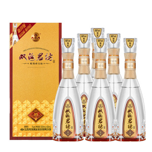 双沟 珍宝坊 君坊52度 500ml+20ml*6瓶 整箱装 浓香型白酒 新包装升级款
