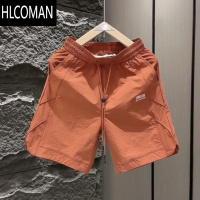 HLCOMAN凉感舒适高品质潮牌冰丝速干运动休闲短裤男士夏季薄款宽松五分裤