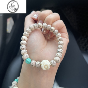 JiMi放漏高密星月菩提单圈手链搭配醒狮男女文玩佛珠手串礼物