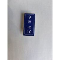 安全警示二柱端子铭牌 50x25x6mm个