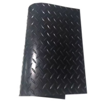 铁工邦 防滑橡胶板柳叶纹防滑橡胶垫 1米宽10米长5mm厚 卷