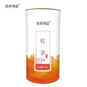 花祈鸿运红茶特级125克桶