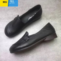 聚范红青蜓平底女单鞋2024年秋季新款牛筋软底妈妈鞋防滑舒适女鞋