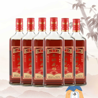六瓶 苏州黄酒老浙优黄冬酿花雕半干型清爽型黄酒