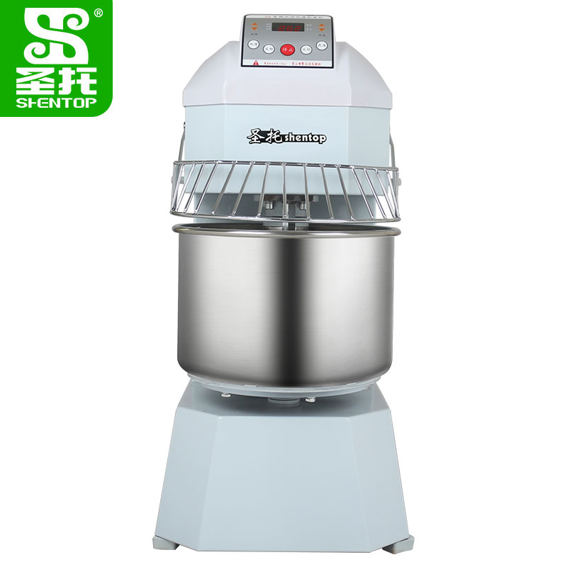 圣托(Shentop)50L和面机25KG 面包自动活面机 升工厂用揉面机 大型食品搅拌机DGB04