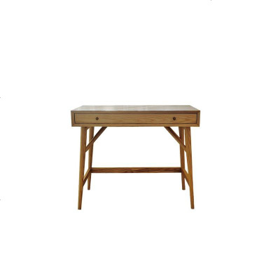 北欧实木梳妆台 现代简约卧室化妆台ins简易化妆桌 日式原木书桌