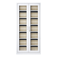 DXBG凭证柜会计收纳柜财务档案柜资料柜加厚文件柜办公室带锁铁皮柜通玻柜七层