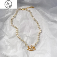 JiMi西太后土星施家珍珠项链女轻奢小众设计高级感欧美时尚叠戴锁骨链