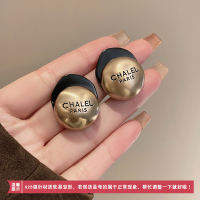 美拉德字母银针耳钉新款2023气质耳环小众设计感独特个性耳饰送女朋友老婆情人节七夕生日礼物