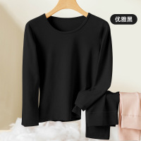 250g磨毛纯棉秋衣秋裤女加厚A类全棉男士保暖内衣套装情侣10A抑菌_855