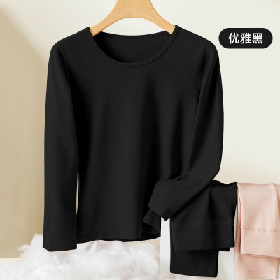 250g磨毛纯棉秋衣秋裤女加厚A类全棉男士保暖内衣套装情侣10A抑菌