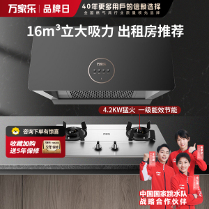 万家乐 油烟机灶具套餐 烟灶两件套TAZ1+KA031 中式16立方大吸力油烟机燃气灶套装 天然气