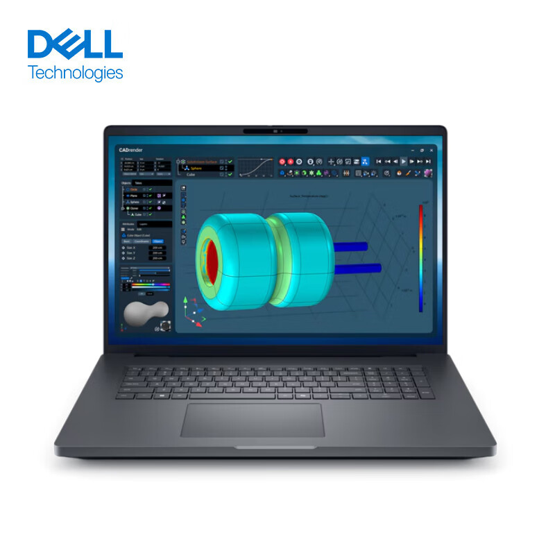 戴尔Dell Pro Max 18 Plus 18英寸图形移动工作站AI笔记本电脑 Ultra7-265HX 64G 4T SSD RTX Pro 4000-16G 2.5K