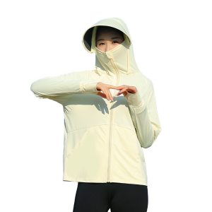拆卸黑胶帽檐防晒衣夏新款透气防紫外线冰丝防晒服外套