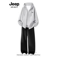 Jeep吉普休闲运动套装男款春季卫衣套装男士直筒裤穿搭一整套男装