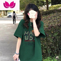 七斓美式复古短袖T恤女夏新款ins潮oversize宽松显瘦慵懒半袖上衣服