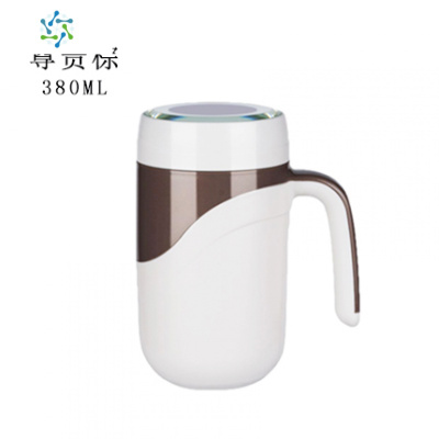 陶瓷保温杯办公室马克杯骨瓷内胆感温水杯带盖带手柄新款男女三维工匠黑色保温180分钟