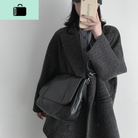 网红小包包女大容量2020新款潮单肩百搭ins学生韩版高级感斜挎包NEW LAKE 黑色女斜挎包