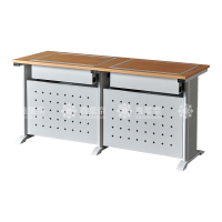 鑫星奈XXN4012408 隐藏式翻转电脑桌培训桌教室机房多媒体学习桌办公桌A款双人位