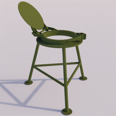 亿家丰钢制高机底座绿色高机架可旋转高级底座架军迷用品